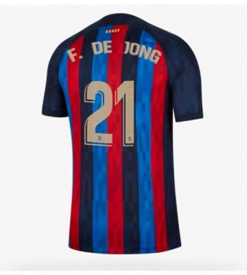 Barcelona Frenkie de Jong #21 Hjemmedrakt 2022-23 Kortermet